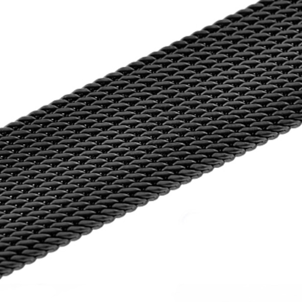 Hadley Roma Black Mesh Design Watch Strap - Picture 2 of 8